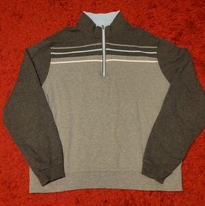 *BARELY WORN* Grey and baby blue Carnoustie quarter zip sweatshirt men's size XL